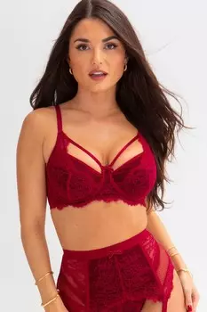 Бюстгальтер Dark Romance с усилением Pour Moi, красный