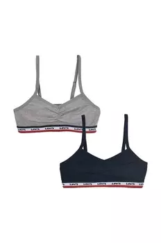 Бюстгальтер для девочек, 2 упаковки Levi's, синий