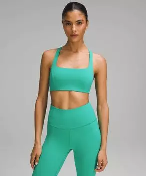 Бюстгальтер для йоги SmoothCover Lululemon, зеленый