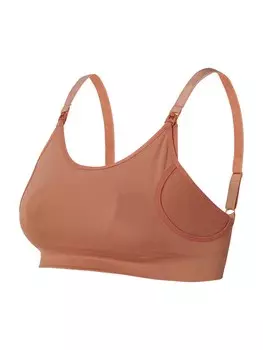 Бюстгальтер для кормления без косточек Noppies Mae, коричневый