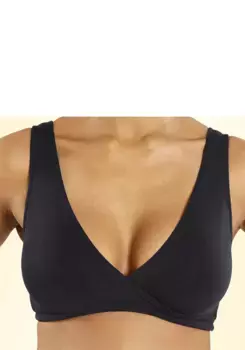 Бюстгальтер для кормления Petite Fleur без косточек с запахом, черный
