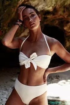 Бюстгальтер для плавания-бандо с бантом Muuv., белый