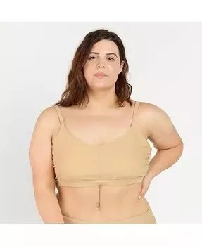 Бюстгальтер для плавания больших размеров с регулируемыми бретелями Calypsa, желтый