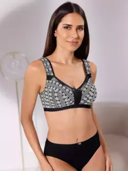 Бюстгальтер для стирки Pur Wschepur, цвет Schwarz-Bedruckt