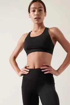 Бюстгальтер для тренировок среднего размера D dd Ultimate Easy Athleta, черный