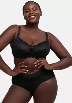 Бюстгальтер Dorina на косточках "PHILIPPA", с атласным бантом посередине спереди, черный