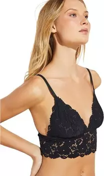 Бюстгальтер Eberjey Naya Longline Bralette, черный