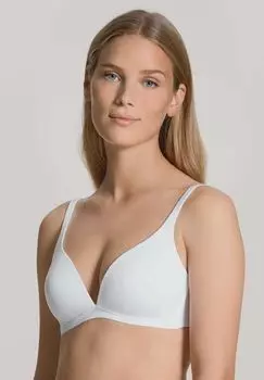Бюстгальтер Eco Sense с чашками, бесшовные чашки, быстросохнущий, женский CALIDA, белый