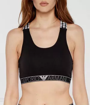 Бюстгальтер Emporio Armani, черный