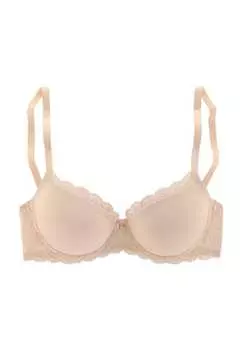 Бюстгальтер Evita с чашечками и кружевным бантом Lascana, желтый