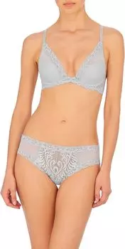 Бюстгальтер Feathers Contour с глубоким вырезом 730023 Natori, цвет Rainy