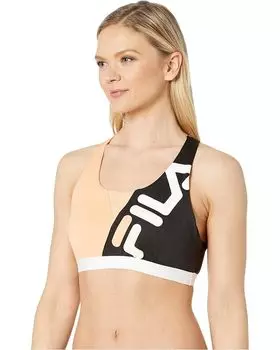 Бюстгальтер Fila Agafya Power Bra, цвет Almost Apricot/Black/White