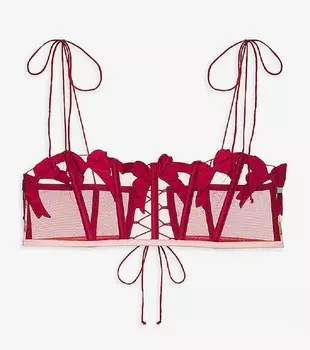 Бюстгальтер For Love & Lemons Acacia Underwire, темно-красный