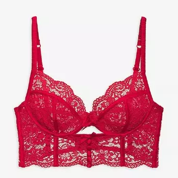 Бюстгальтер For Love & Lemons Creamsicle Lace Underwire, красный