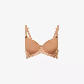 Бюстгальтер-футболка Cari Spacer Picot из эластичной ткани Panache, цвет caramel