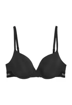 Бюстгальтер-футболка Foundation с логотипом, для женщин Marc O'Polo, черный