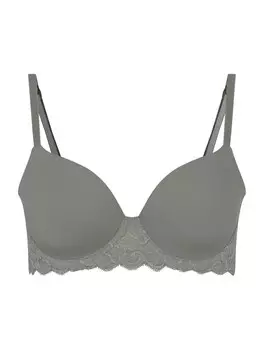 Бюстгальтер-футболка Hanro Moments, серый/хаки