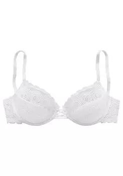 Бюстгальтер-футболка LASCANA, белый