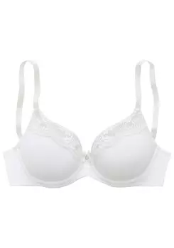 Бюстгальтер-футболка LASCANA, белый