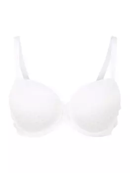 Бюстгальтер-футболка LASCANA, белый