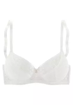 Бюстгальтер-футболка Lascana, белый