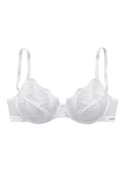 Бюстгальтер-футболка Lascana, белый