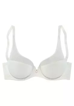Бюстгальтер-футболка Lascana, белый