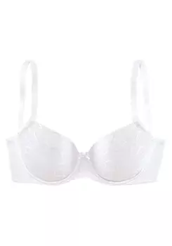 Бюстгальтер-футболка Lascana, белый