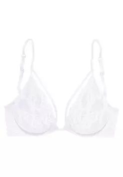 Бюстгальтер-футболка Lascana, белый