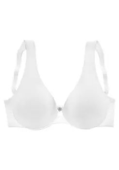 Бюстгальтер-футболка LASCANA, белый