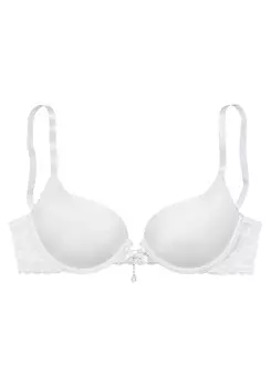 Бюстгальтер-футболка LASCANA, белый