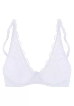 Бюстгальтер-футболка LASCANA, белый