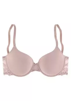 Бюстгальтер-футболка LASCANA, бежевый