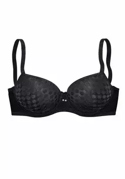 Бюстгальтер-футболка LASCANA, черный