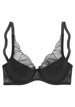 Бюстгальтер-футболка LASCANA, черный