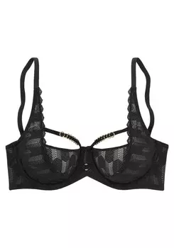 Бюстгальтер-футболка LASCANA, черный