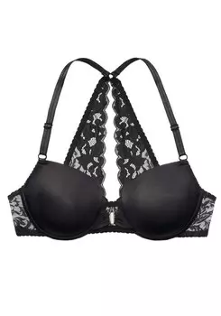 Бюстгальтер-футболка LASCANA, черный