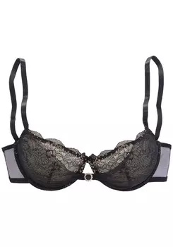 Бюстгальтер-футболка LASCANA, черный