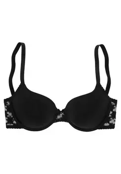 Бюстгальтер-футболка LASCANA, черный
