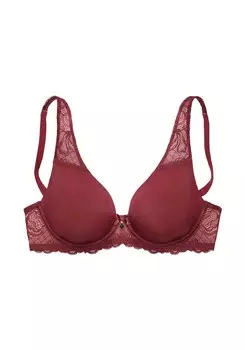 Бюстгальтер-футболка Lascana, красное вино