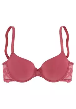 Бюстгальтер-футболка Lascana, красный
