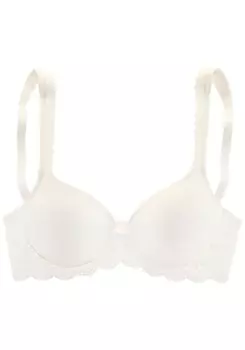 Бюстгальтер-футболка LASCANA, кремовый