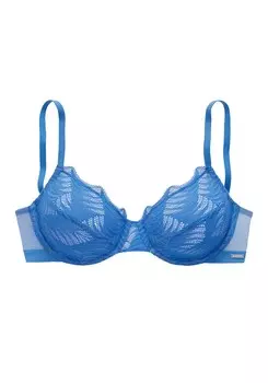 Бюстгальтер-футболка Lascana, синий