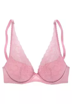 Бюстгальтер-футболка Lascana, светло-розовый