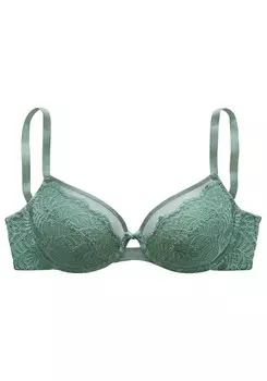 Бюстгальтер-футболка LASCANA, зеленый