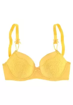 Бюстгальтер-футболка Lascana, желтый
