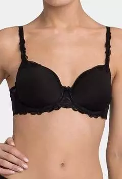 Бюстгальтер-футболка Modern Finesse Space Padded черного цвета Triumph