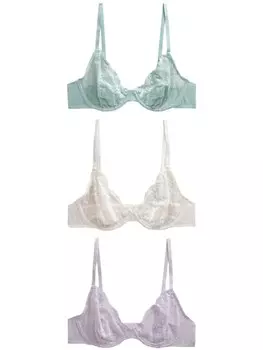 Бюстгальтер-футболка Next, цвет Mint/Lavender/White
