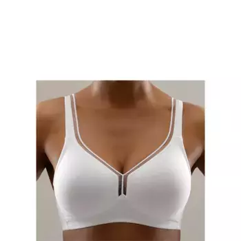 Бюстгальтер-футболка Petite Fleur, хлопок без косточек, базовое нижнее белье, белый