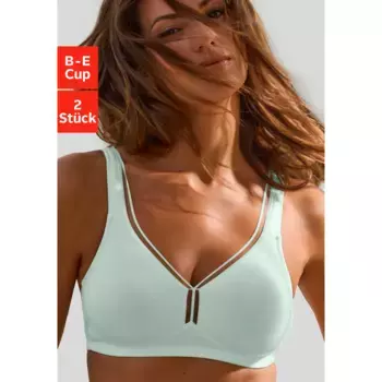 Бюстгальтер-футболка Petite Fleur, хлопок без косточек, базовое нижнее белье, белый